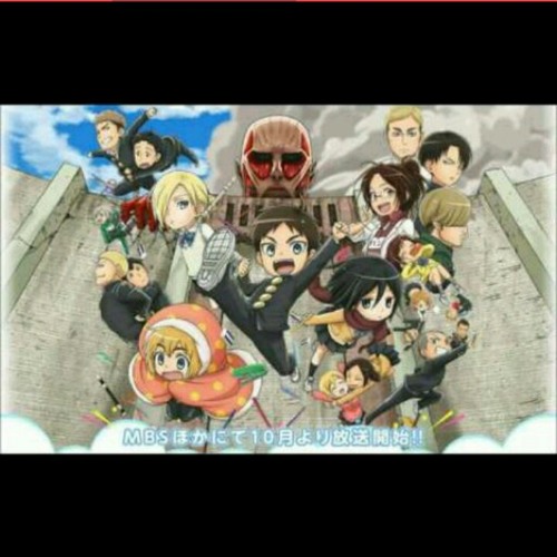 Attack on Titan Junior High - Full Ending Song "Hangeki no Daichi"