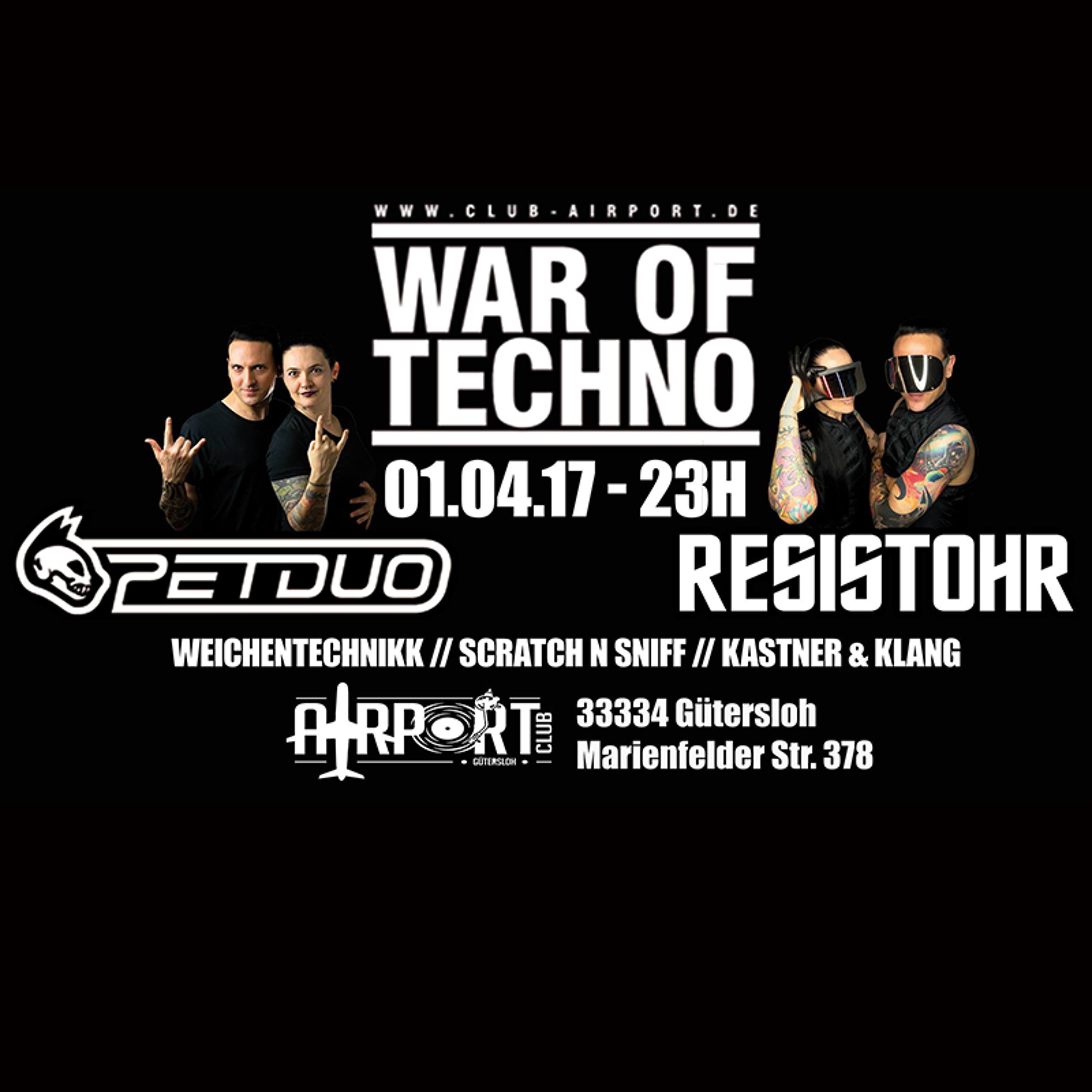 Resistohr Vs. PETDuo - 4 hours - 4 Decks set @ Airport Club Gütersloh, Germany - 01.04.2017 episode artwork