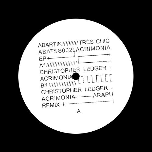 Premiere: Christopher Ledger - Acrimonia (Original Mix)