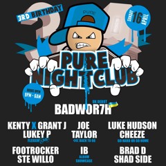 Kenty vs Joe Taylor - Pure 3rd Birthday Promo Mix