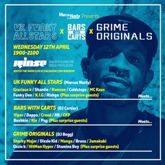 Rinse FM Podcast-Marcus Nasty w/ UK Funky AllStars, Bars with Carts & Grime Original-12th April 2017