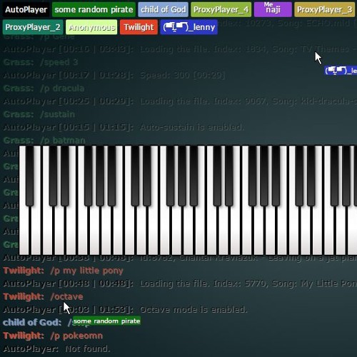 Online Multiplayer Piano: Anonymous 