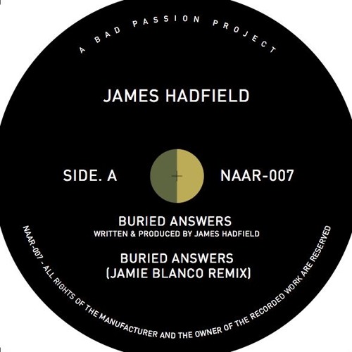 PREMIERE: James Hadfield - Buried Answers (Jamie Blanco Remix)[Not An Animal]