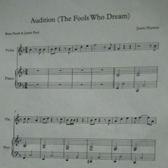 Audition (The Fools Who Dream) piano solo