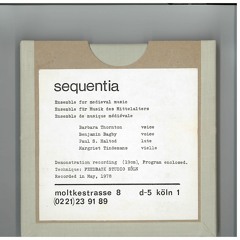 Non e gran cousa, Sequentia demo recording 1978