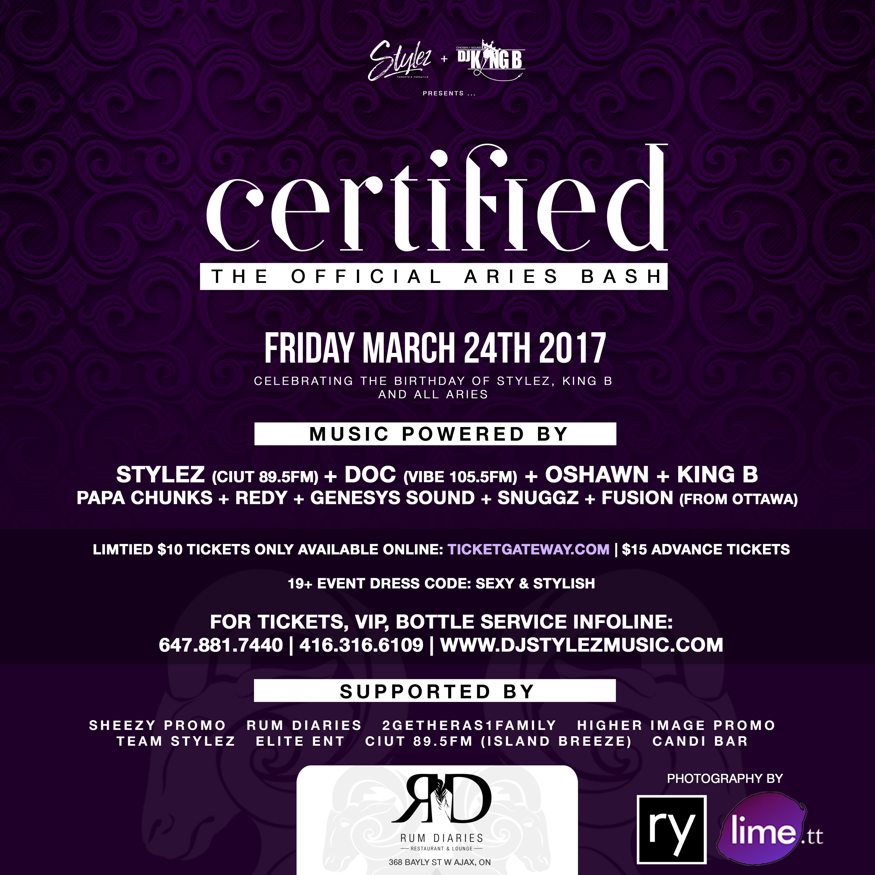 Certified  [The Official Aries Bash] Short Promo Mix