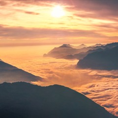 Behind Clouds - Watching The Sunrise From Above
