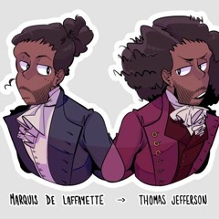 Cabinet Battle #1 but Hamilton and Jefferson become friends