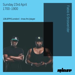 Rinse FM Podcast - Fabio & Grooverider - 23rd April 2017