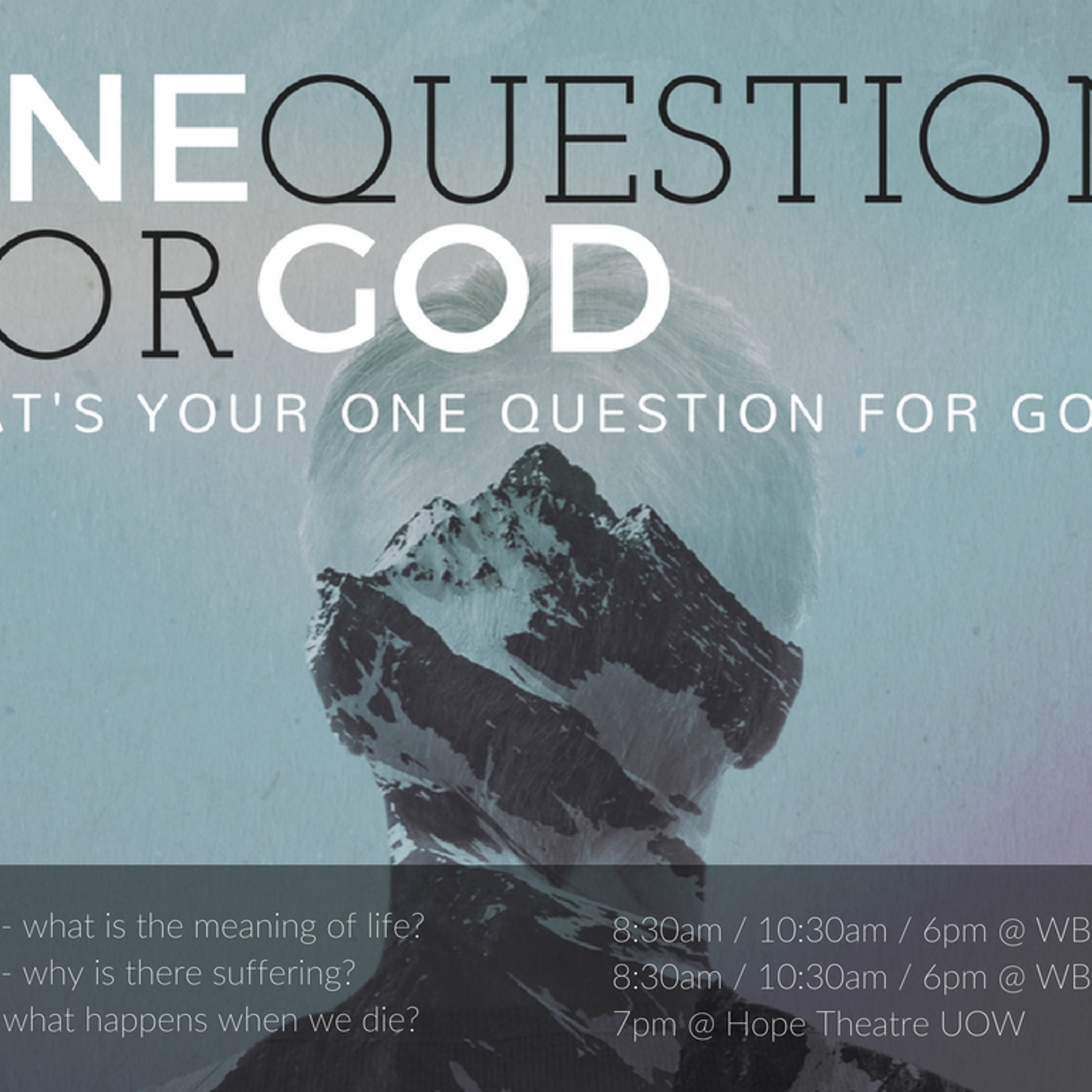Ecclesiastes 1 - One Question For God -  'The Meaning Of Life' (23rd April 2017 PM) - Joel Deacon episode artwork