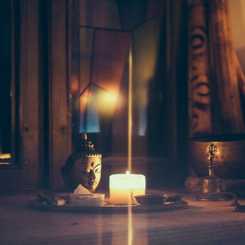Om meditation with singing bowls
