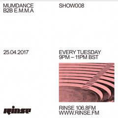 Rinse FM Podcast - Mumdance B2B E.M.M.A - 25th April 2017