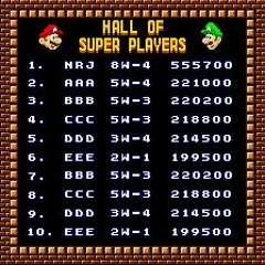 VS. Super Mario Bros - High Score Name Entry (SPC700)