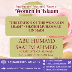 The Station of Women in Islam - Abu Humayd Saalim | Manchester