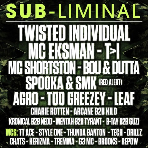 T>I & RED ALERT (SPOOKA & S.M.K) @ SUB-LIMINAL