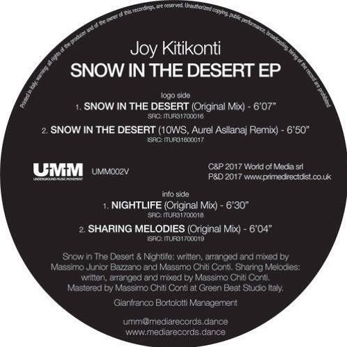 Premiere: Joy Kitikonti 'Snow in The Desert'