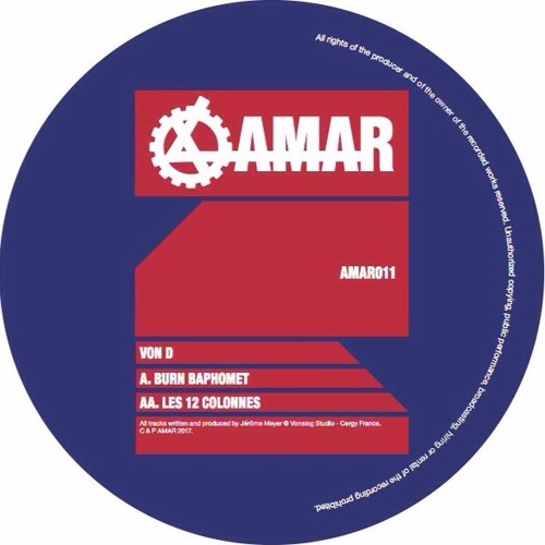 VON D - Burn Baphomet / Les 12 Colonnes - AMAR011