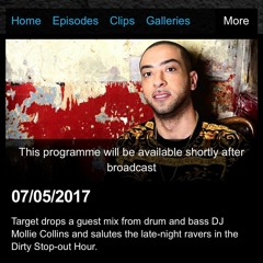 Mollie Collins Guest Mix for DJ Target BBC Radio 1XTRA May 2017