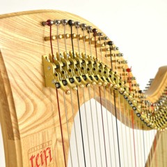 Telor 34 String Folk Lever Harp - Over The Sea To Skye