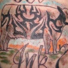 Lights of the Empire State Building - Nice Tribal Tattoo.....Dude