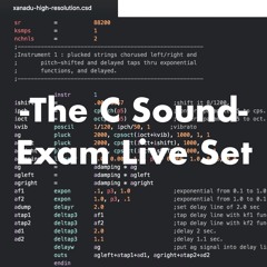 The C Sound (Exam Live Set)