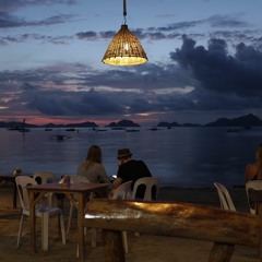 After sunset with a mojito