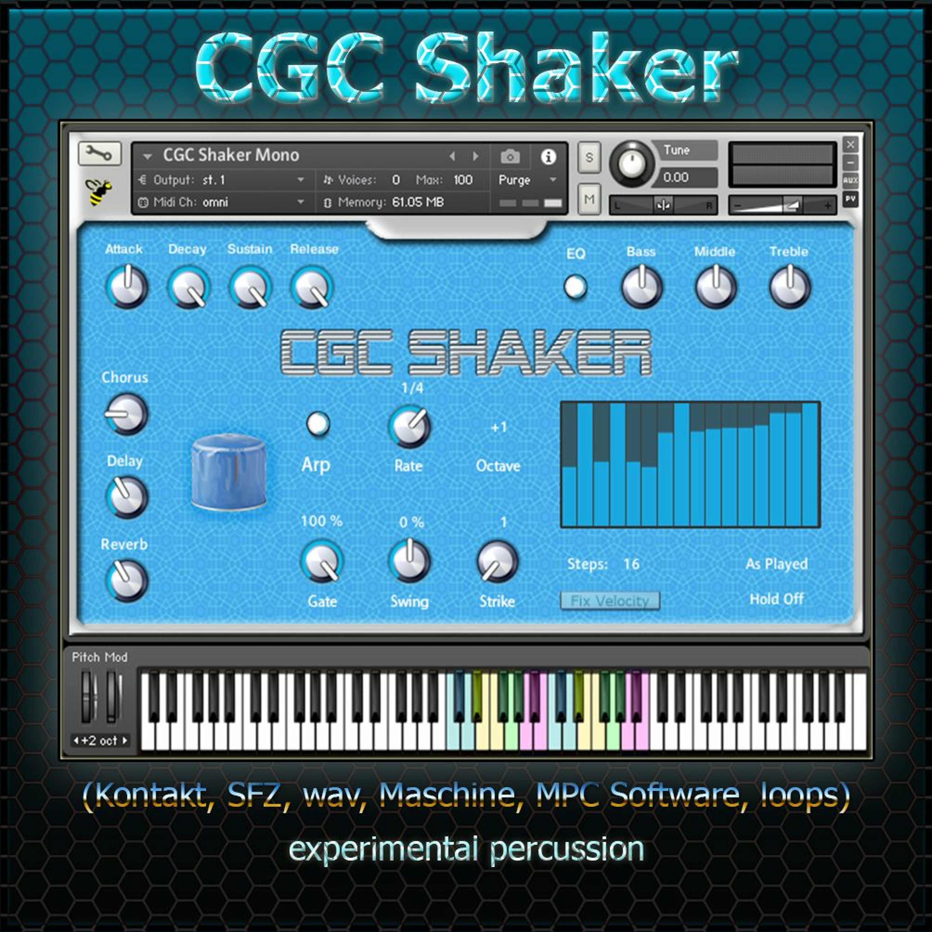 CGC Shaker demo (Kontakt, SFZ, wav, Maschine, MPC Software, Loops) episode artwork