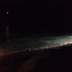 Sound of west coast sea at night