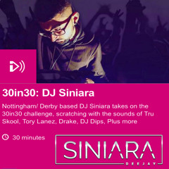DJ Siniara - 30in30 BBC Asian Network Mix (May 2017)