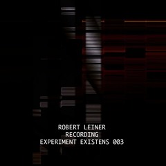 ROBERT LEINER EXPERIMENT EXISTENS 003