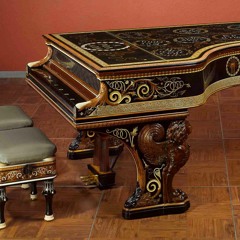 Model D Pianoforte and Stools