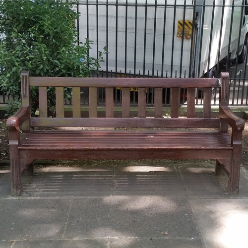10 minutes on a bench in Soho Square