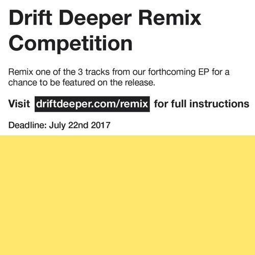 Remix Competition Merovingian Prov A Forsta Ep Preview Drift Deeper Recordings 021 By Drift Deeper Natural Expressions