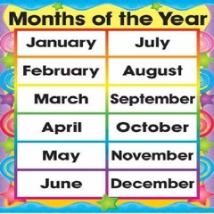 Months of the year (Year 3, 2016-2017)