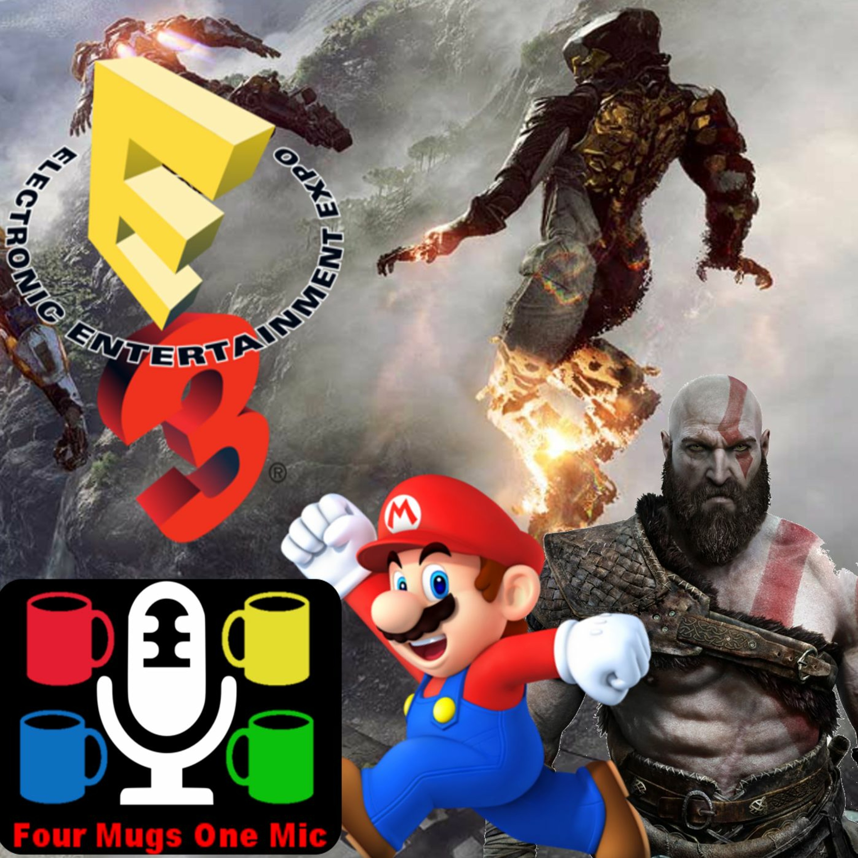 E3 2017 Aftermath -OUR THOUGHTS!!! - Four Mugs One Mic Ep. 14 episode artwork