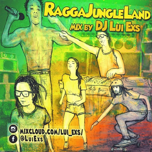 RaggaJungle Land DJ LuiExs Reggae Drum and bass Mix set 2017