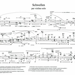 Schwellen, para violín solo