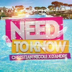 "Need to know" Ft.  D'Andre  (MONTAGE BAY RIDDIM) PROMOTIONAL USE ONLY!!!