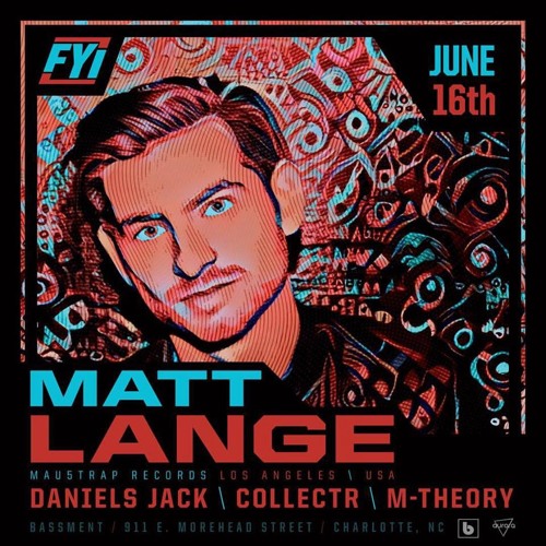 Live Recording opening for Matt Lange @ FYI, Charlotte 6/16/17