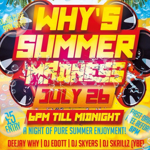 Why's Summer Madness **BASHMENT 2017** Mix By @DJEDOTTUK
