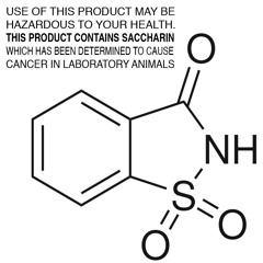 This Product Contains Saccharin