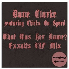 Dave Clarke w/ Chicks On Speed - What Was Her Name - Exzakts VIP Mix [Free DL]