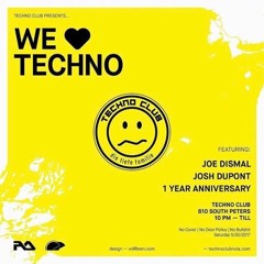 Josh Dupont @ We Love Techno in New Orleans (May 2017)