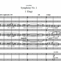 Symphony No. 1 premiere