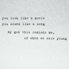 When we were young (Adele cover)