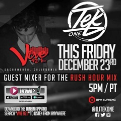 Dj Tek One Guest Mix - Vive92.1 FM In Sacramento, California