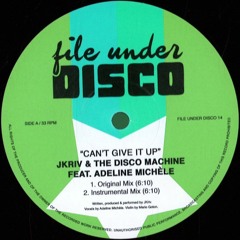JKriv & The Disco Machine (Dicky Trisco Remix) - Can't Give It Up (Der Kobold Cut)