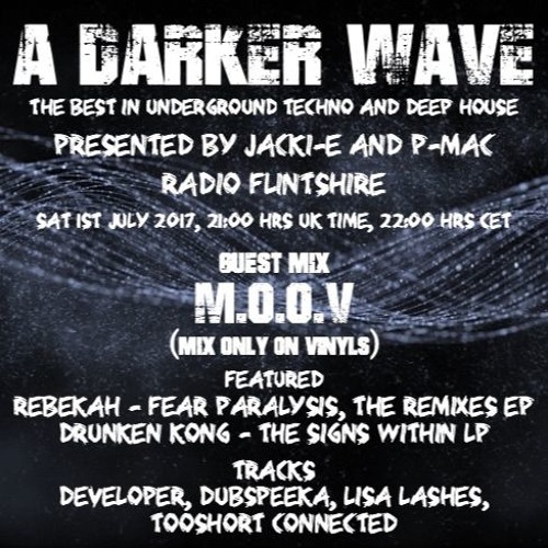 #124 A Darker Wave 01-07-2017 (guest mix M.o.o.V, & featuring Rebekah The Remixes EP, Drunken Kong
