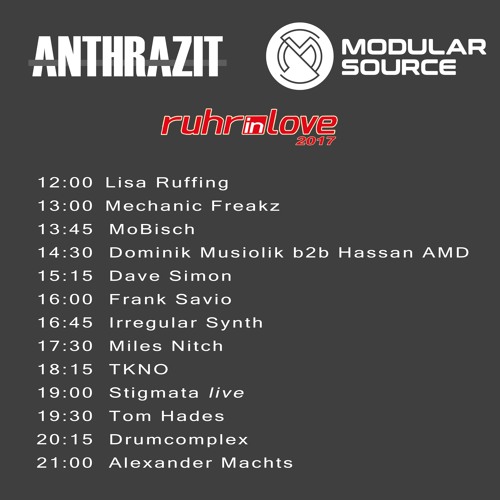 Anthrazit & Modular Source Stage - Ruhr in Love 2017