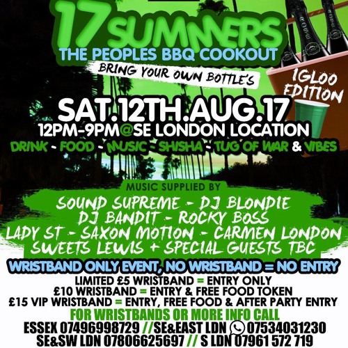 17 Summers The Peoples BBQ Cookout DANCEHALL PROMO MIX 1.5